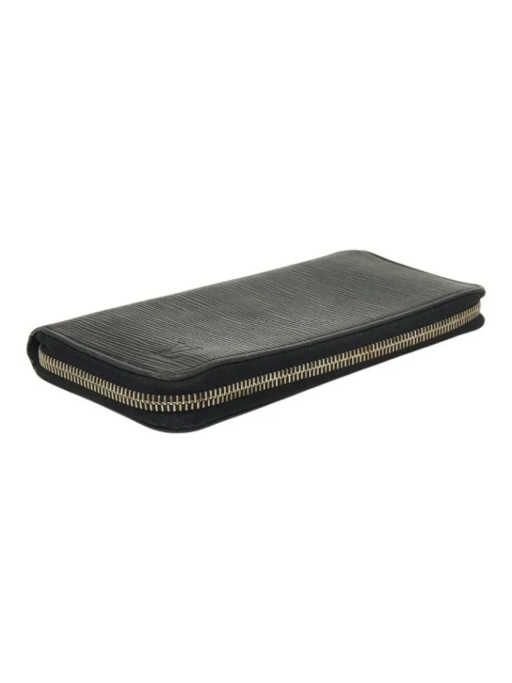 Louis Vuitton Epi Zippy Wallet Vertical Zip Around Noir Black Leather